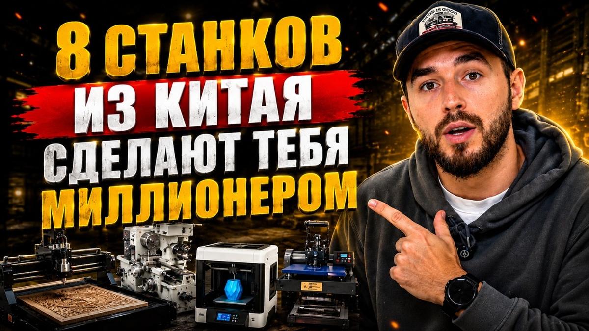 Мини-производство из гаража: восемь станков из Китая и цифры по каждому